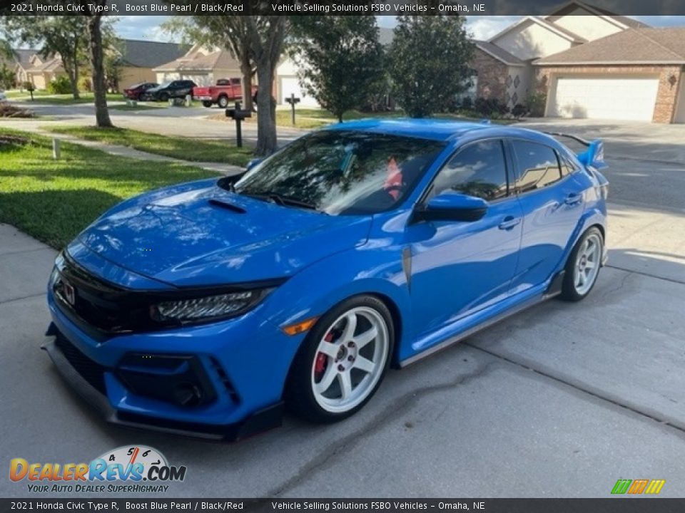 Boost Blue Pearl 2021 Honda Civic Type R Photo #11