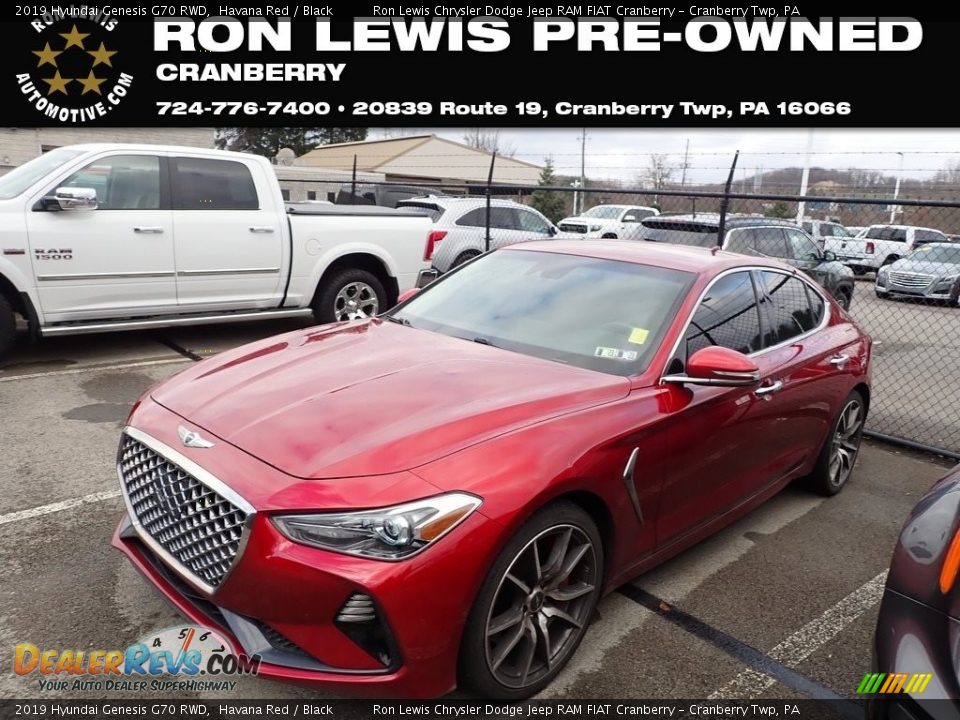 2019 Hyundai Genesis G70 RWD Havana Red / Black Photo #1