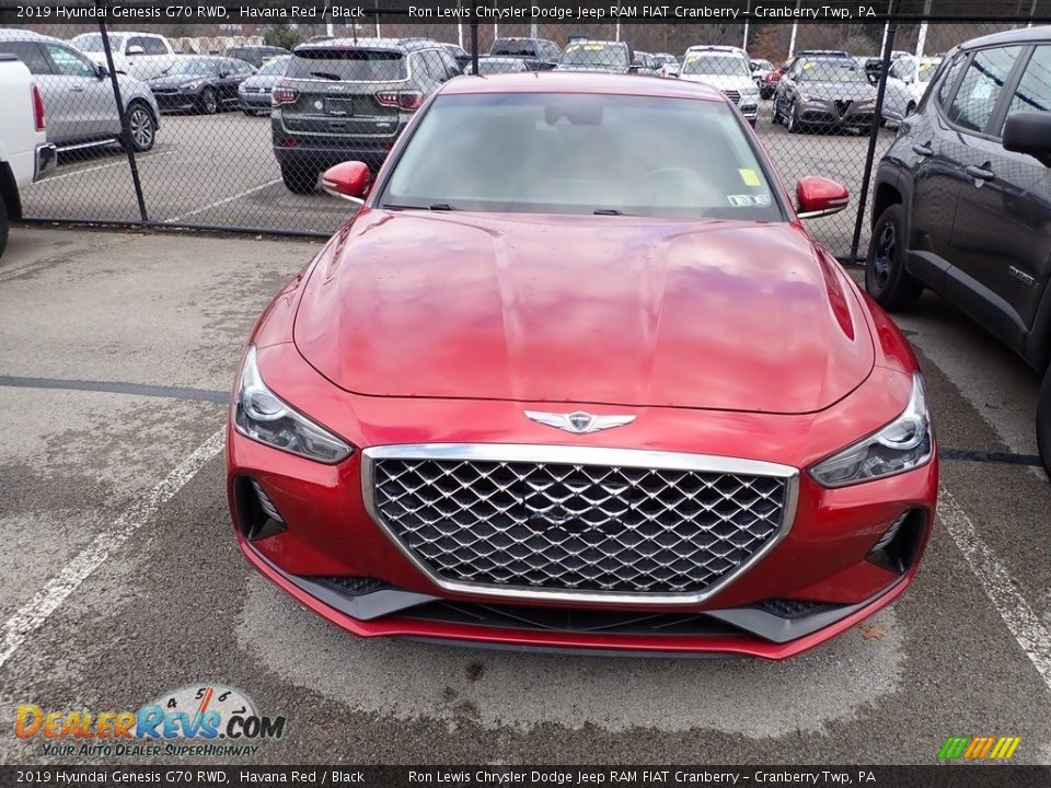 2019 Hyundai Genesis G70 RWD Havana Red / Black Photo #2