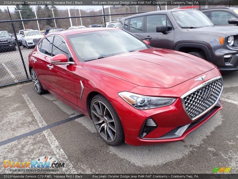 2019 Hyundai Genesis G70 RWD Havana Red / Black Photo #3