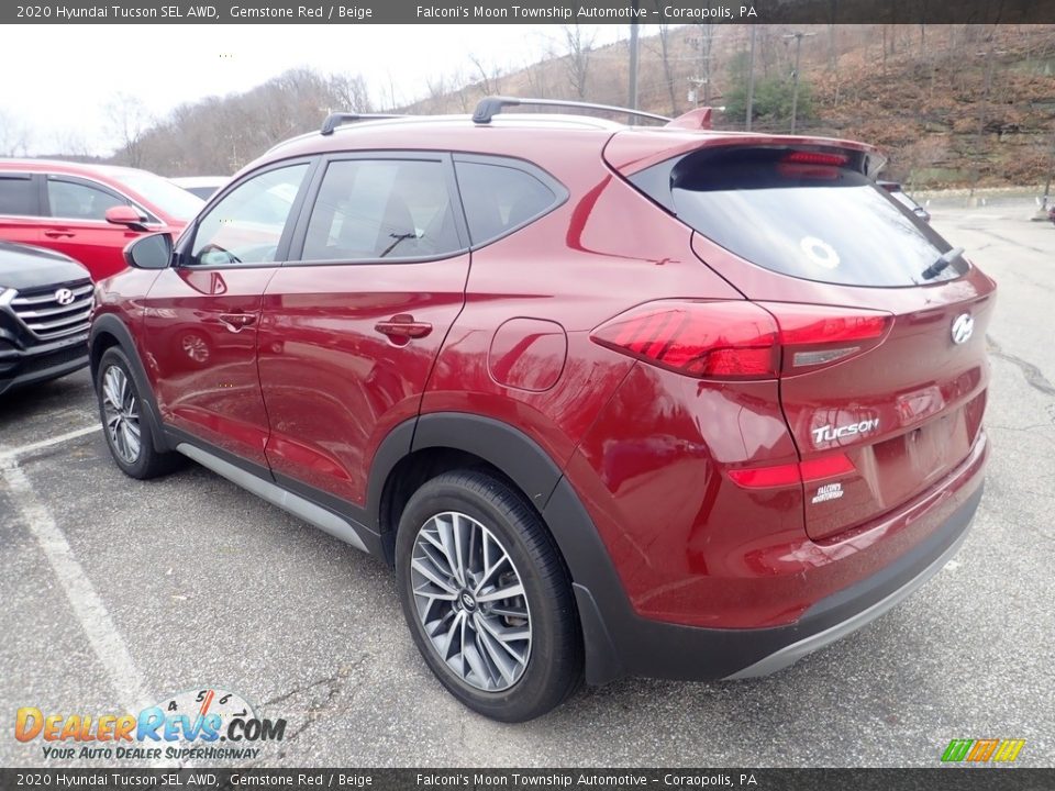 2020 Hyundai Tucson SEL AWD Gemstone Red / Beige Photo #2