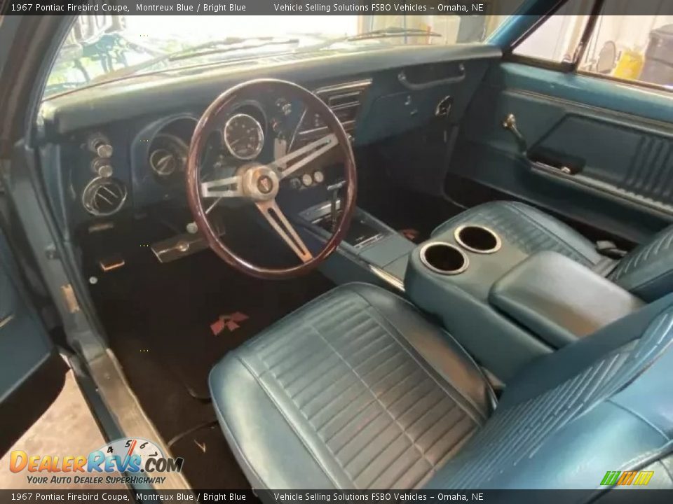 Bright Blue Interior - 1967 Pontiac Firebird Coupe Photo #3
