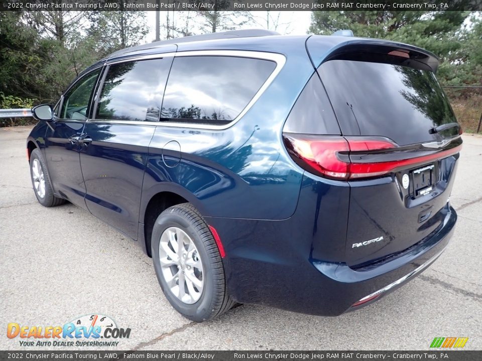 2022 Chrysler Pacifica Touring L AWD Fathom Blue Pearl / Black/Alloy Photo #3
