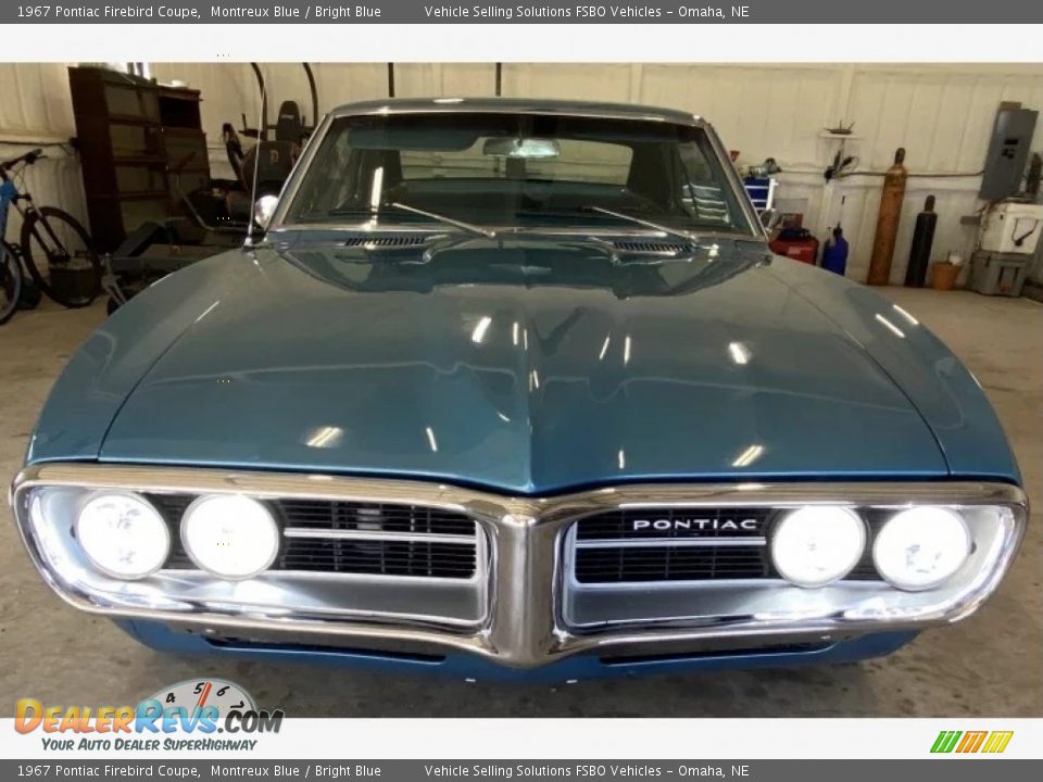 1967 Pontiac Firebird Coupe Montreux Blue / Bright Blue Photo #7