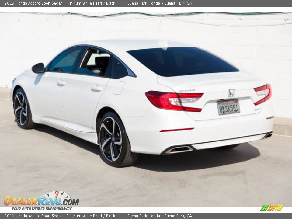 2019 Honda Accord Sport Sedan Platinum White Pearl / Black Photo #2