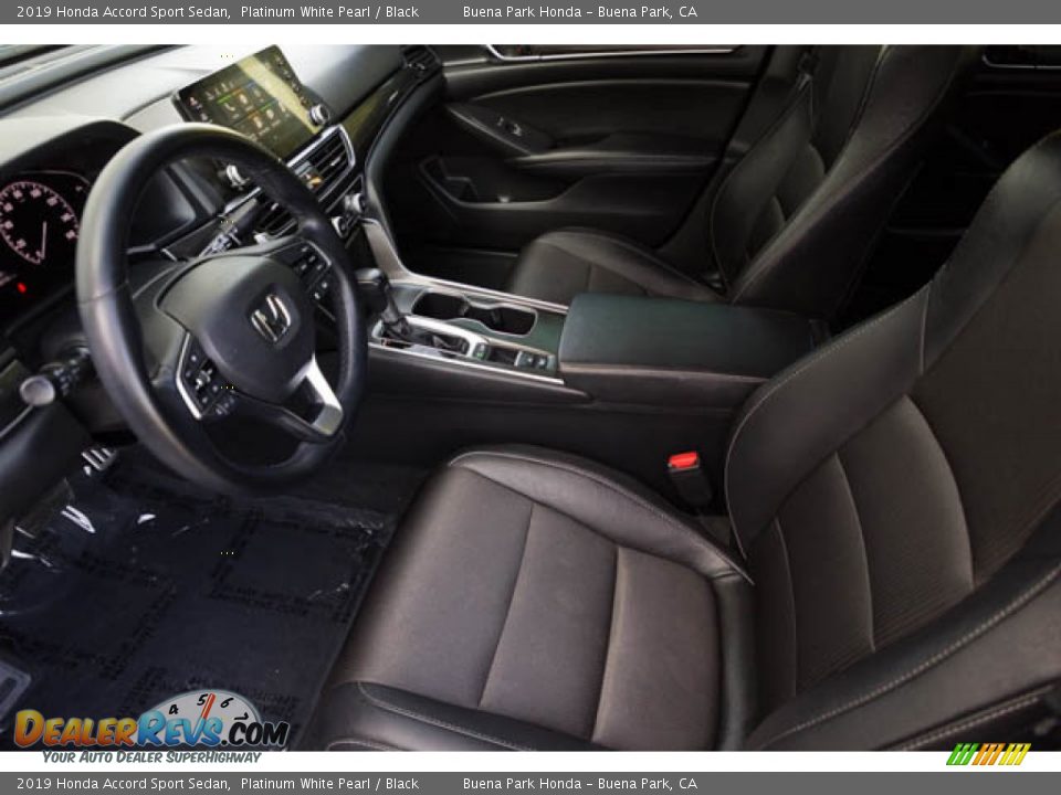 2019 Honda Accord Sport Sedan Platinum White Pearl / Black Photo #3