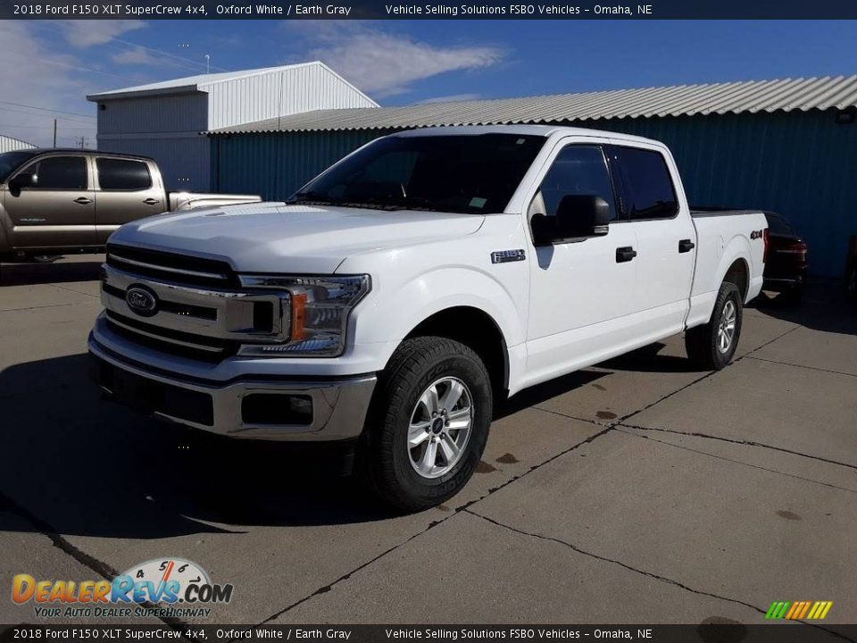 2018 Ford F150 XLT SuperCrew 4x4 Oxford White / Earth Gray Photo #2