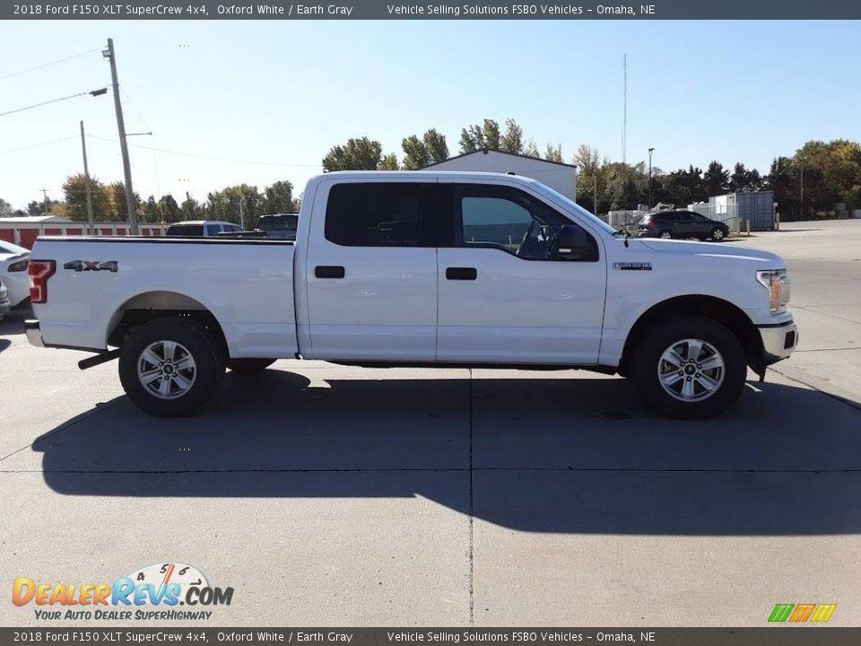 2018 Ford F150 XLT SuperCrew 4x4 Oxford White / Earth Gray Photo #3