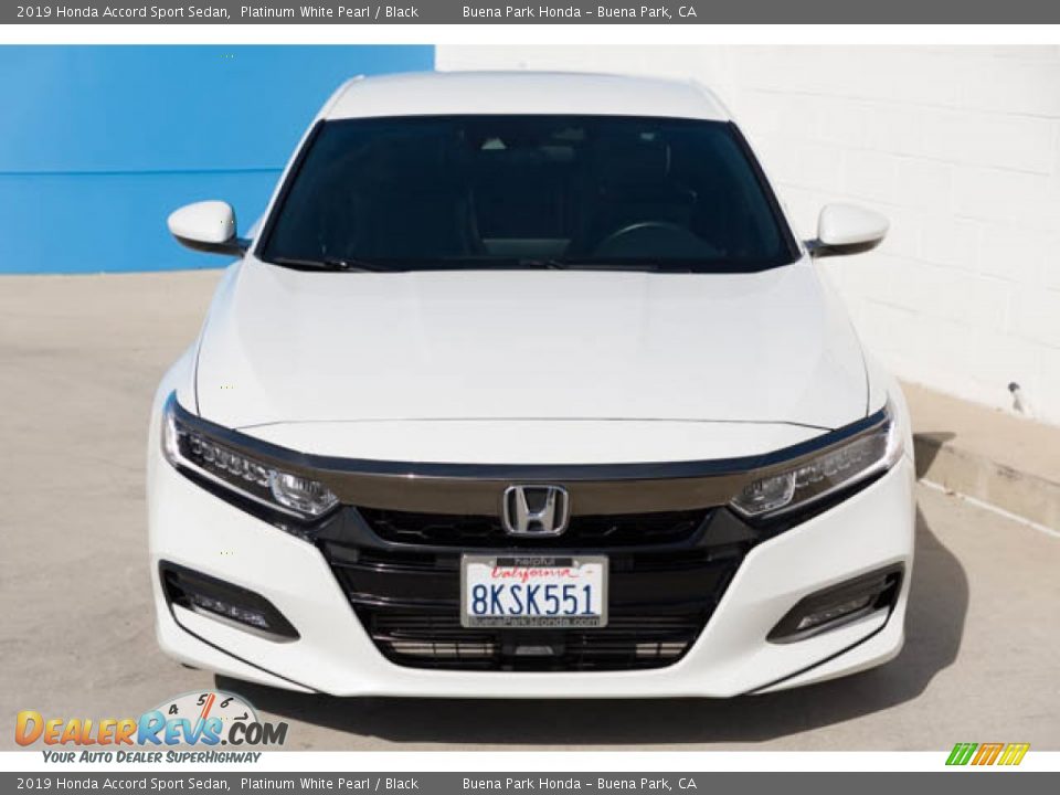 2019 Honda Accord Sport Sedan Platinum White Pearl / Black Photo #7