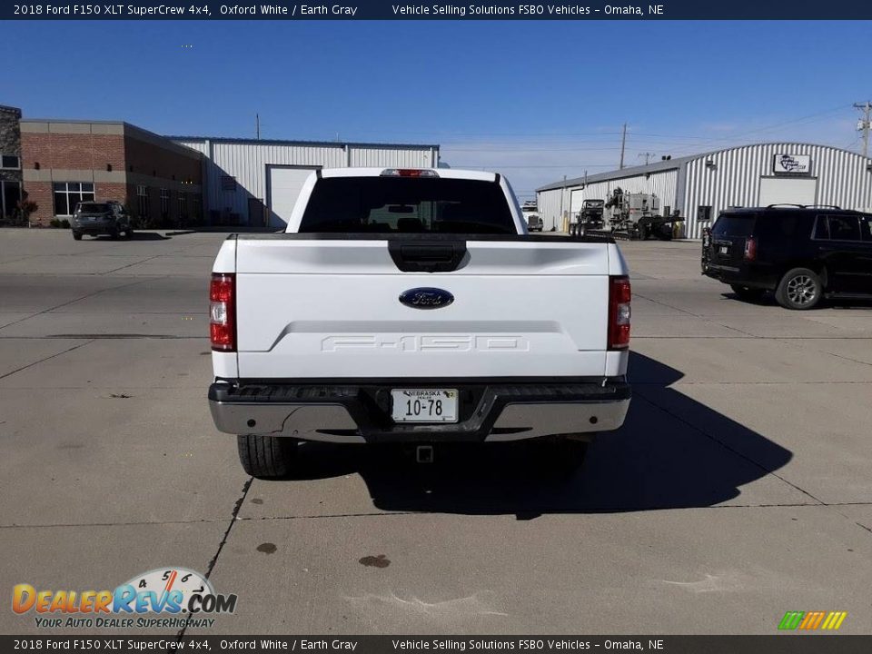 2018 Ford F150 XLT SuperCrew 4x4 Oxford White / Earth Gray Photo #4