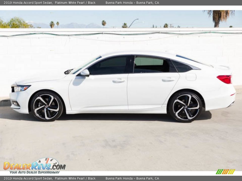 2019 Honda Accord Sport Sedan Platinum White Pearl / Black Photo #8