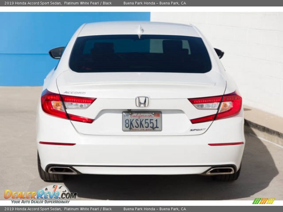 2019 Honda Accord Sport Sedan Platinum White Pearl / Black Photo #9