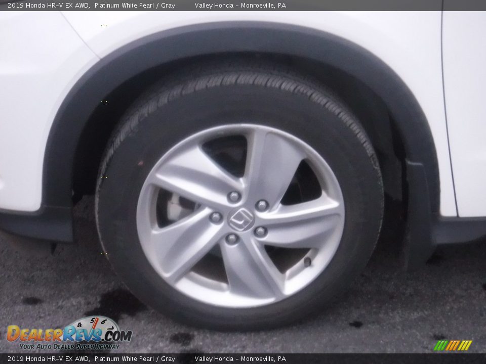 2019 Honda HR-V EX AWD Platinum White Pearl / Gray Photo #3