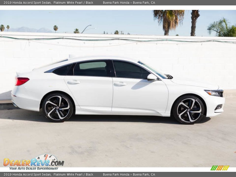 2019 Honda Accord Sport Sedan Platinum White Pearl / Black Photo #12