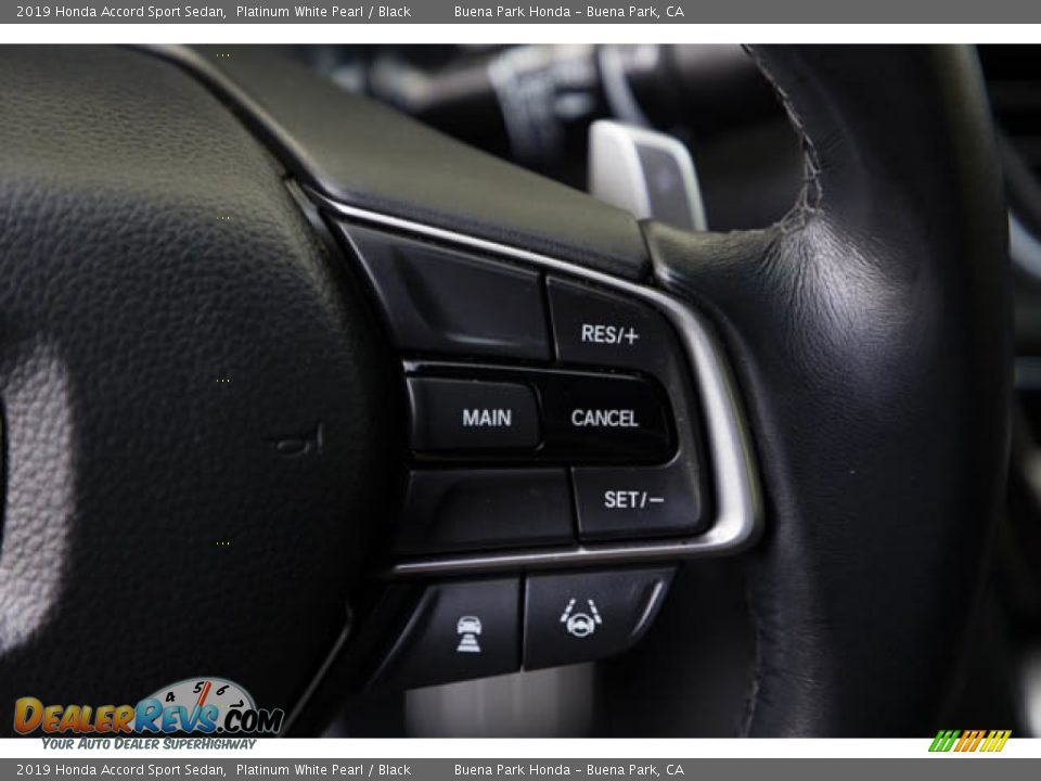 2019 Honda Accord Sport Sedan Platinum White Pearl / Black Photo #15