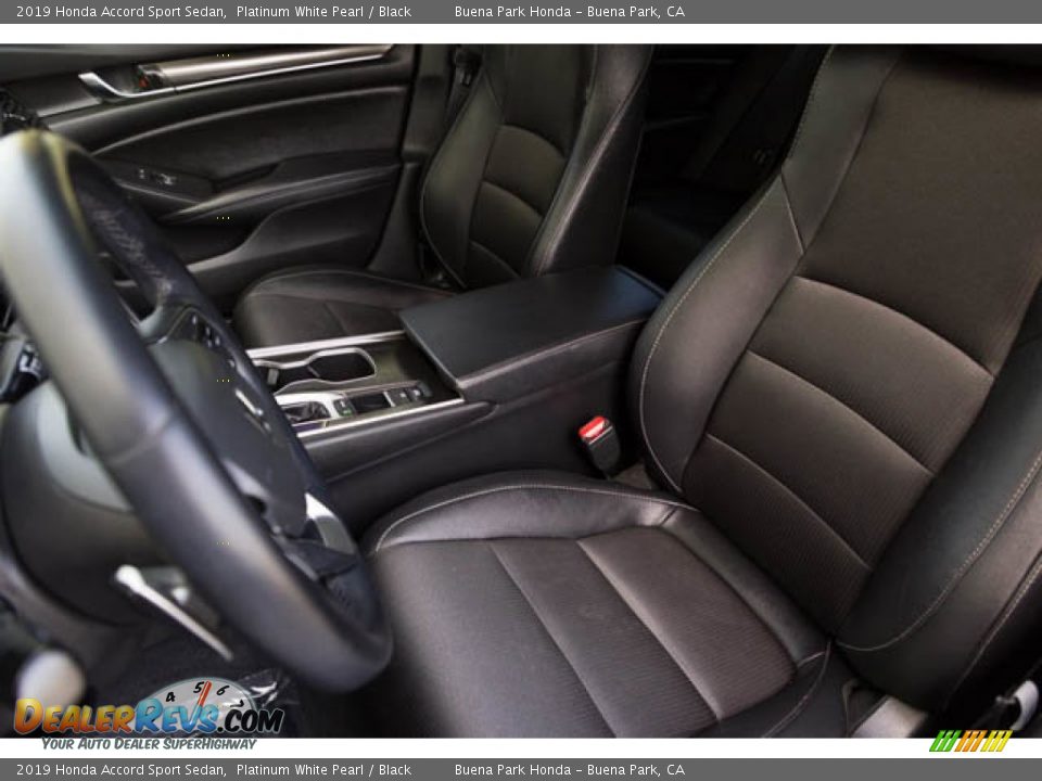 2019 Honda Accord Sport Sedan Platinum White Pearl / Black Photo #19