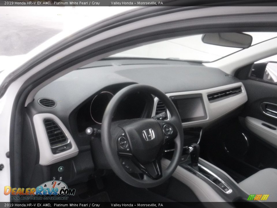 2019 Honda HR-V EX AWD Platinum White Pearl / Gray Photo #13