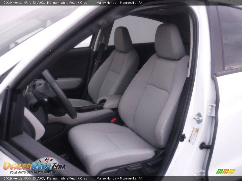 2019 Honda HR-V EX AWD Platinum White Pearl / Gray Photo #14