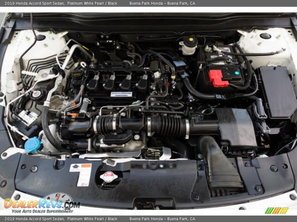 2019 Honda Accord Sport Sedan Platinum White Pearl / Black Photo #34