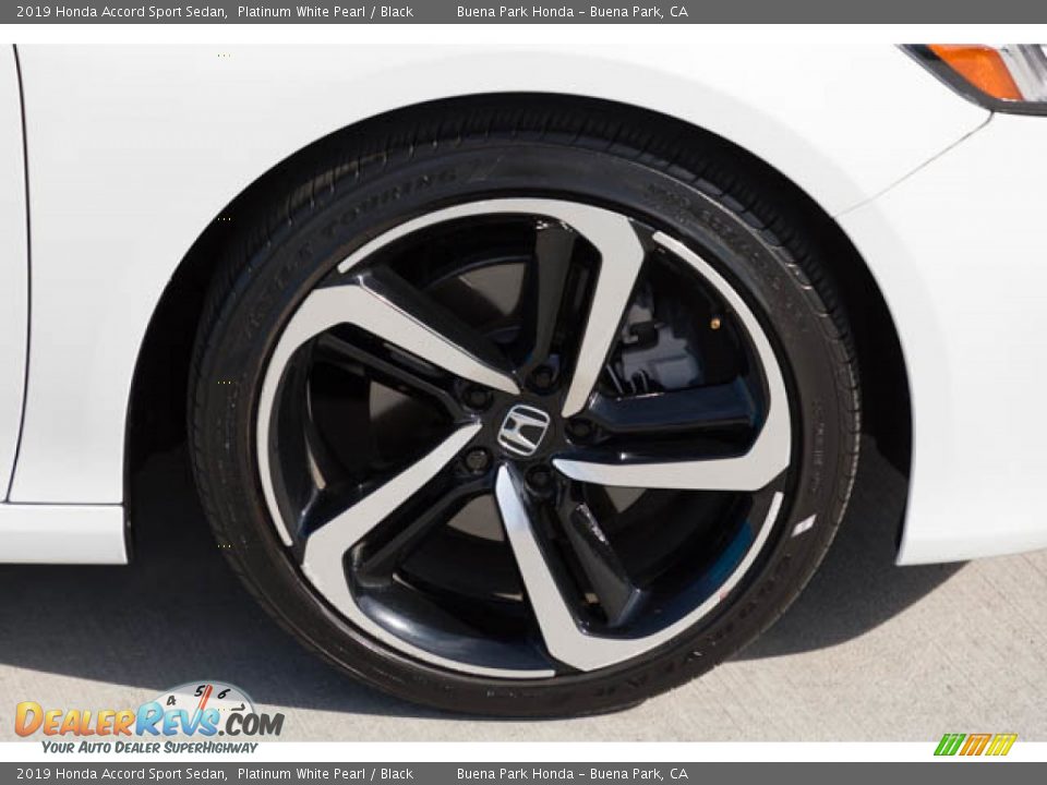 2019 Honda Accord Sport Sedan Platinum White Pearl / Black Photo #36