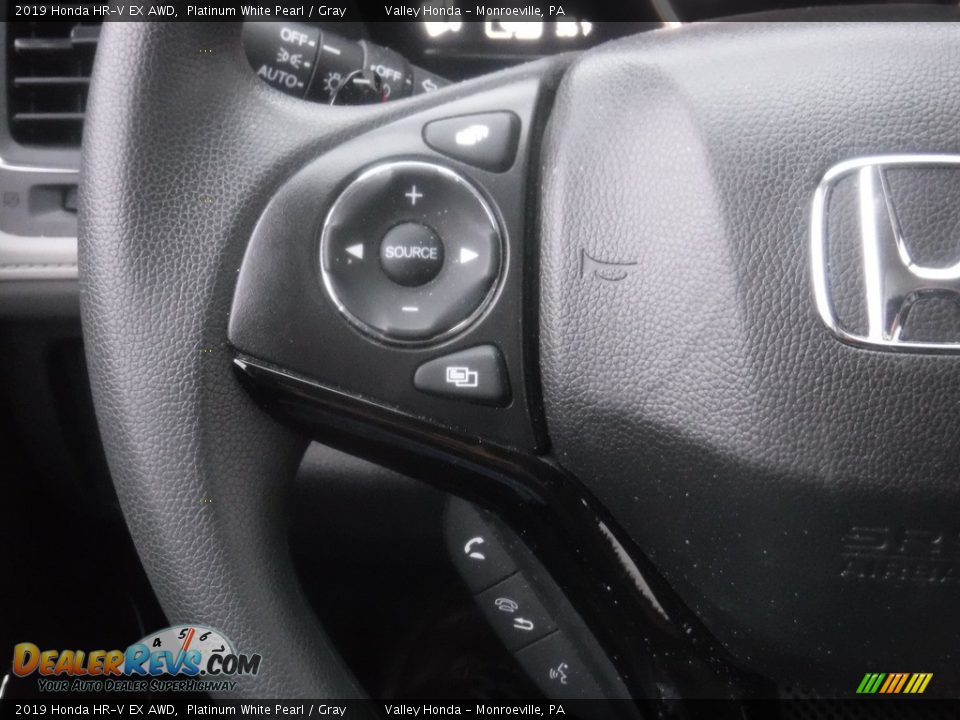 2019 Honda HR-V EX AWD Platinum White Pearl / Gray Photo #25