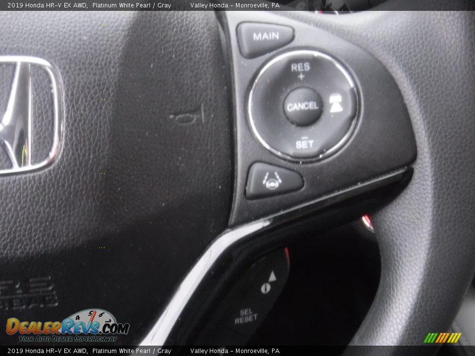 2019 Honda HR-V EX AWD Platinum White Pearl / Gray Photo #26