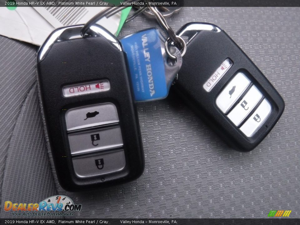 2019 Honda HR-V EX AWD Platinum White Pearl / Gray Photo #27