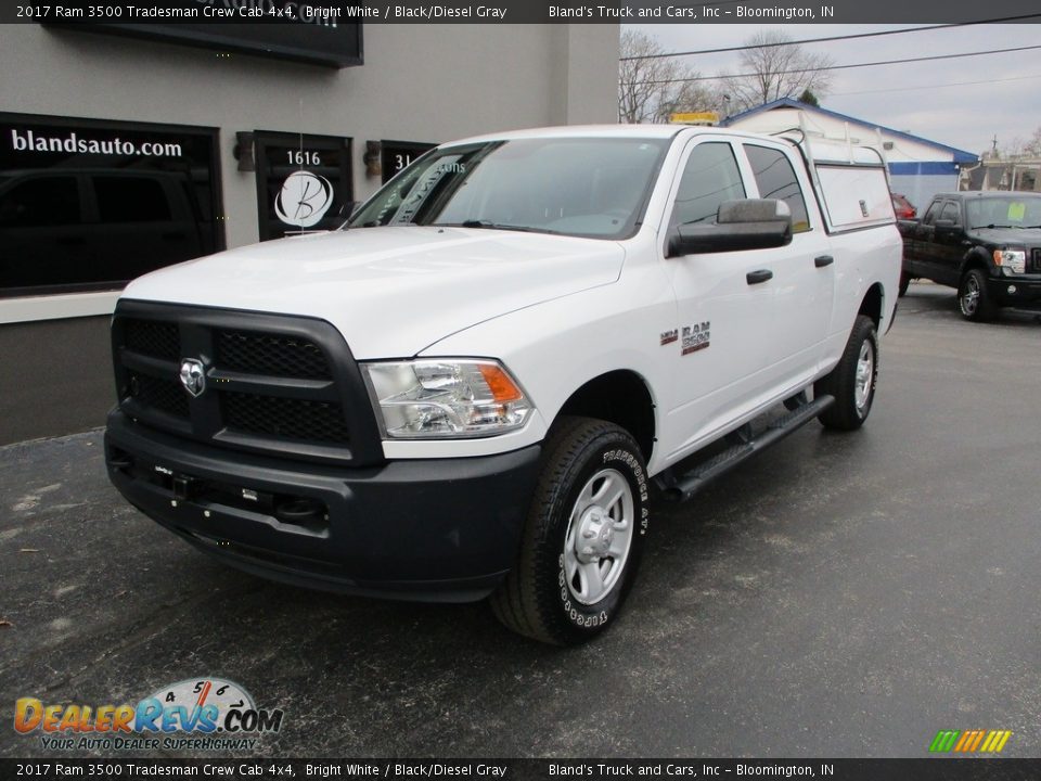 2017 Ram 3500 Tradesman Crew Cab 4x4 Bright White / Black/Diesel Gray Photo #2