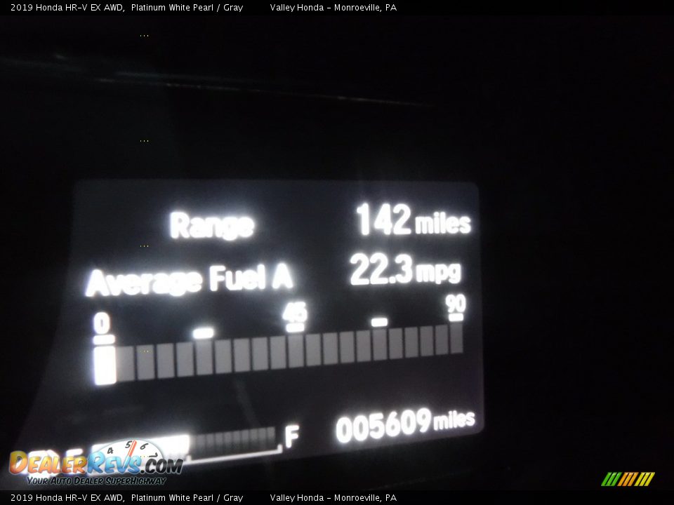 2019 Honda HR-V EX AWD Platinum White Pearl / Gray Photo #30