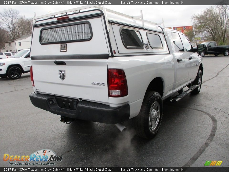 2017 Ram 3500 Tradesman Crew Cab 4x4 Bright White / Black/Diesel Gray Photo #4