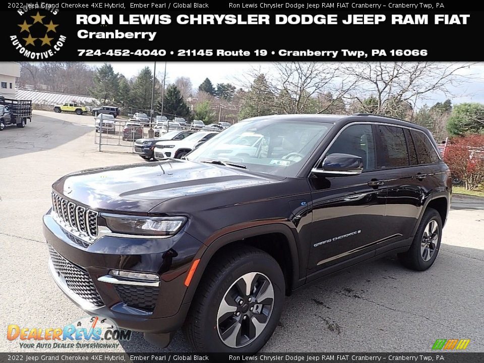 2022 Jeep Grand Cherokee 4XE Hybrid Ember Pearl / Global Black Photo #1