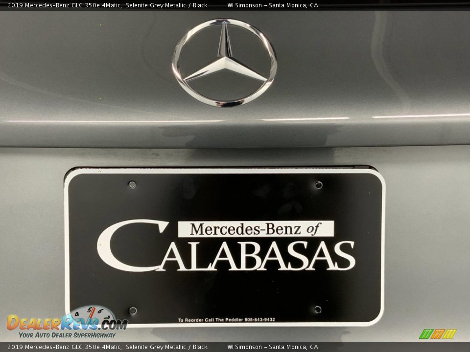 2019 Mercedes-Benz GLC 350e 4Matic Selenite Grey Metallic / Black Photo #10