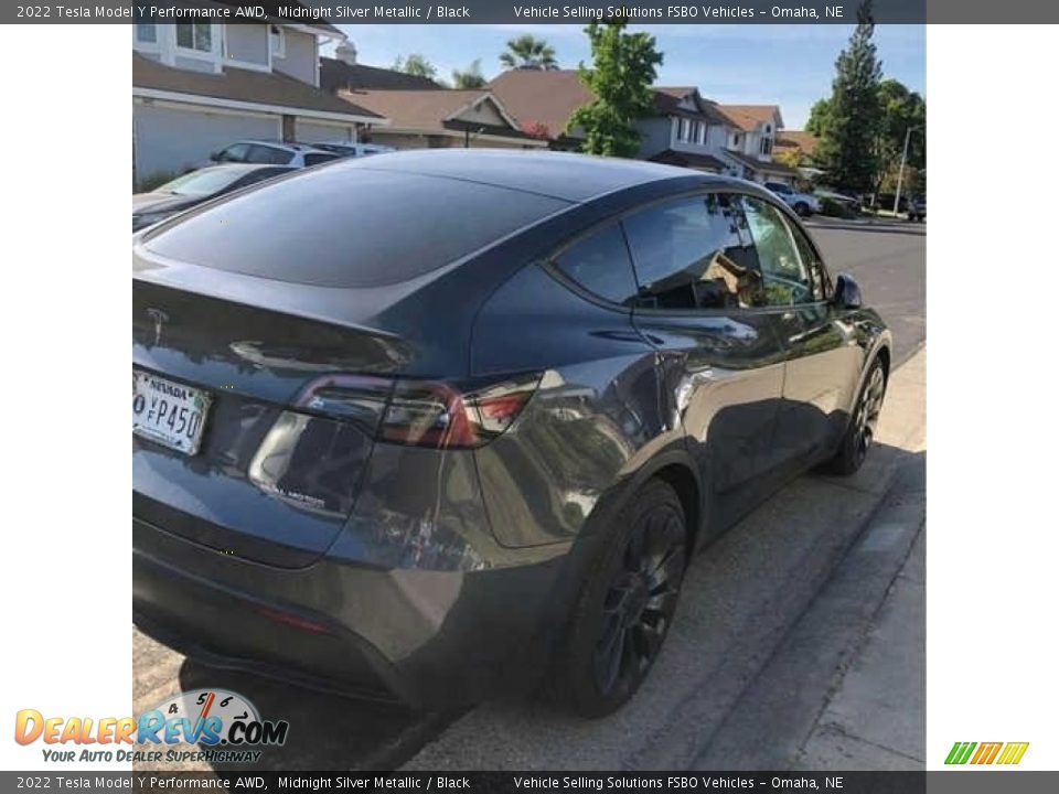 2022 Tesla Model Y Performance AWD Midnight Silver Metallic / Black Photo #6