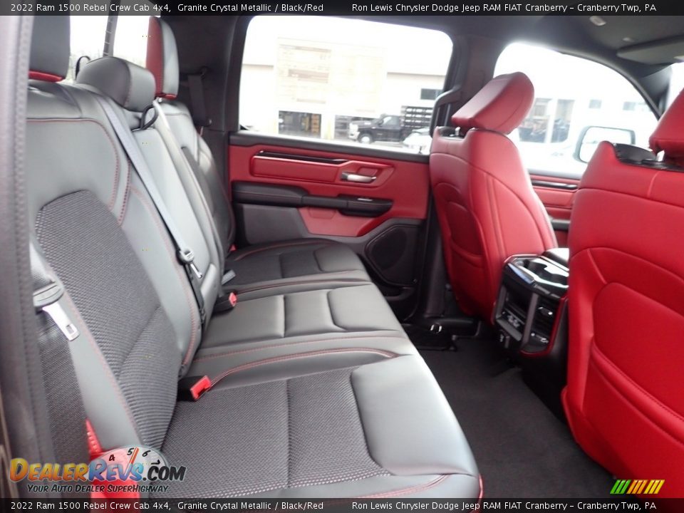 Rear Seat of 2022 Ram 1500 Rebel Crew Cab 4x4 Photo #11