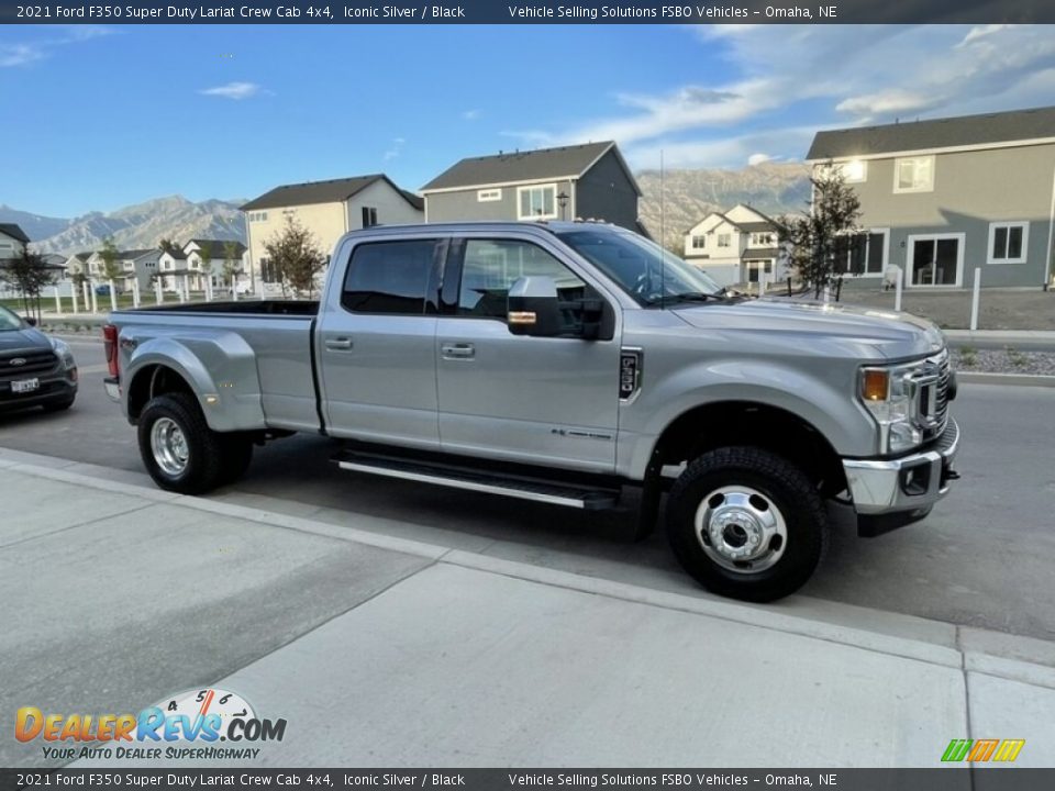 Iconic Silver 2021 Ford F350 Super Duty Lariat Crew Cab 4x4 Photo #1