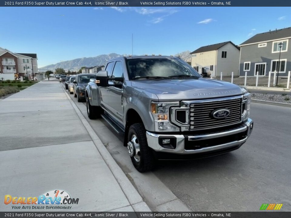 2021 Ford F350 Super Duty Lariat Crew Cab 4x4 Iconic Silver / Black Photo #2