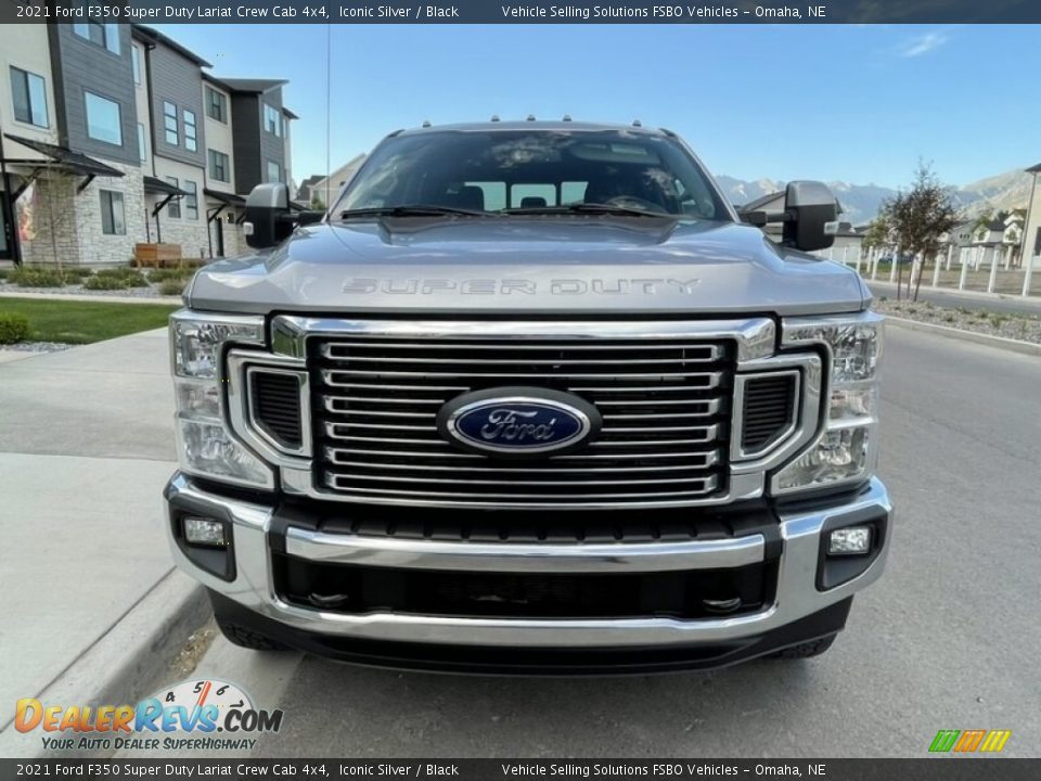 2021 Ford F350 Super Duty Lariat Crew Cab 4x4 Iconic Silver / Black Photo #3