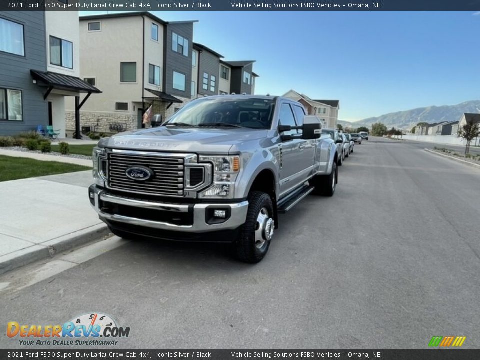 2021 Ford F350 Super Duty Lariat Crew Cab 4x4 Iconic Silver / Black Photo #6