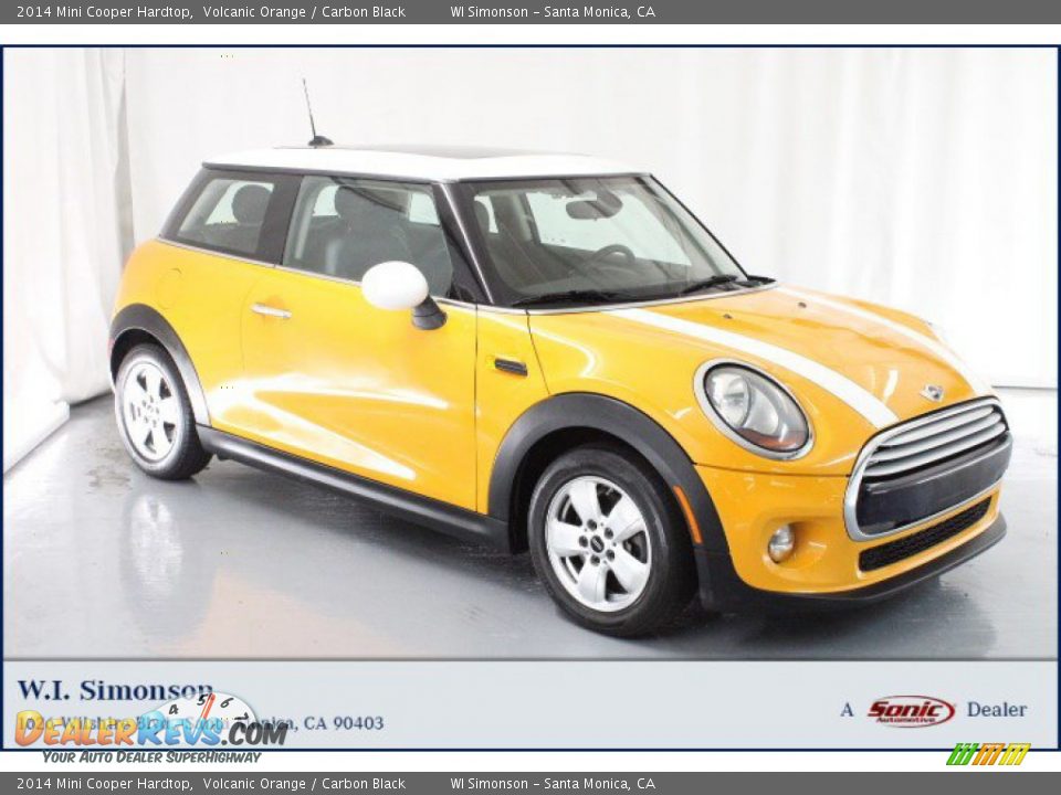 2014 Mini Cooper Hardtop Volcanic Orange / Carbon Black Photo #1