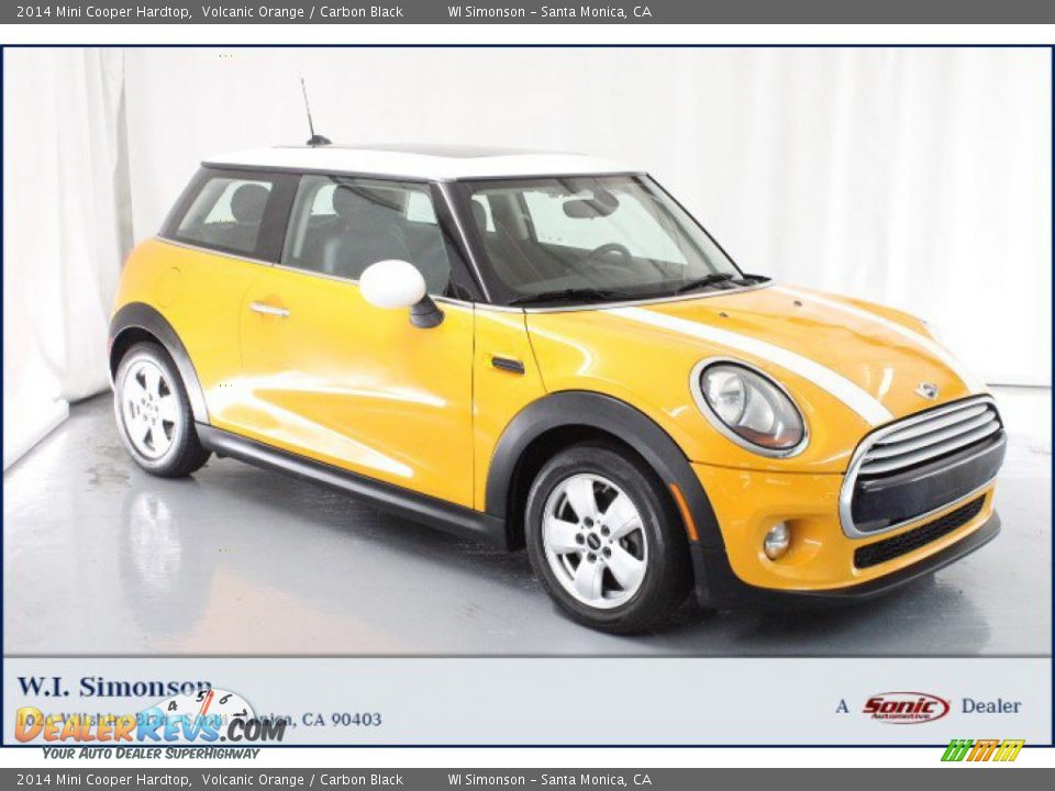 2014 Mini Cooper Hardtop Volcanic Orange / Carbon Black Photo #1