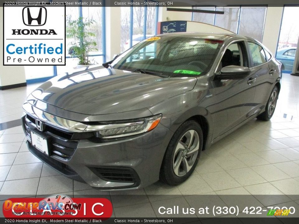 2020 Honda Insight EX Modern Steel Metallic / Black Photo #1