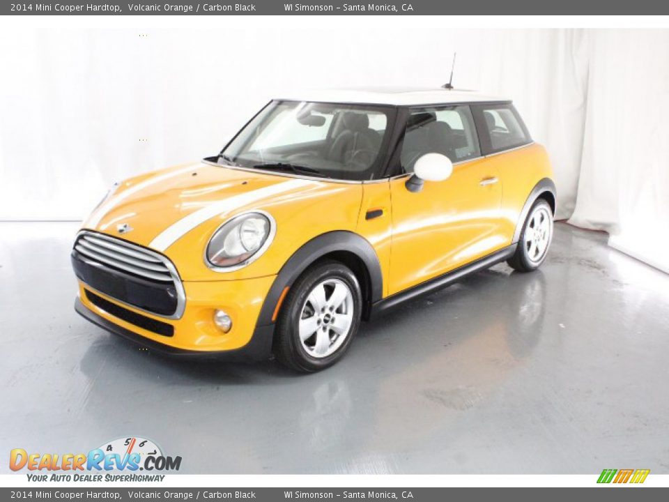 2014 Mini Cooper Hardtop Volcanic Orange / Carbon Black Photo #3