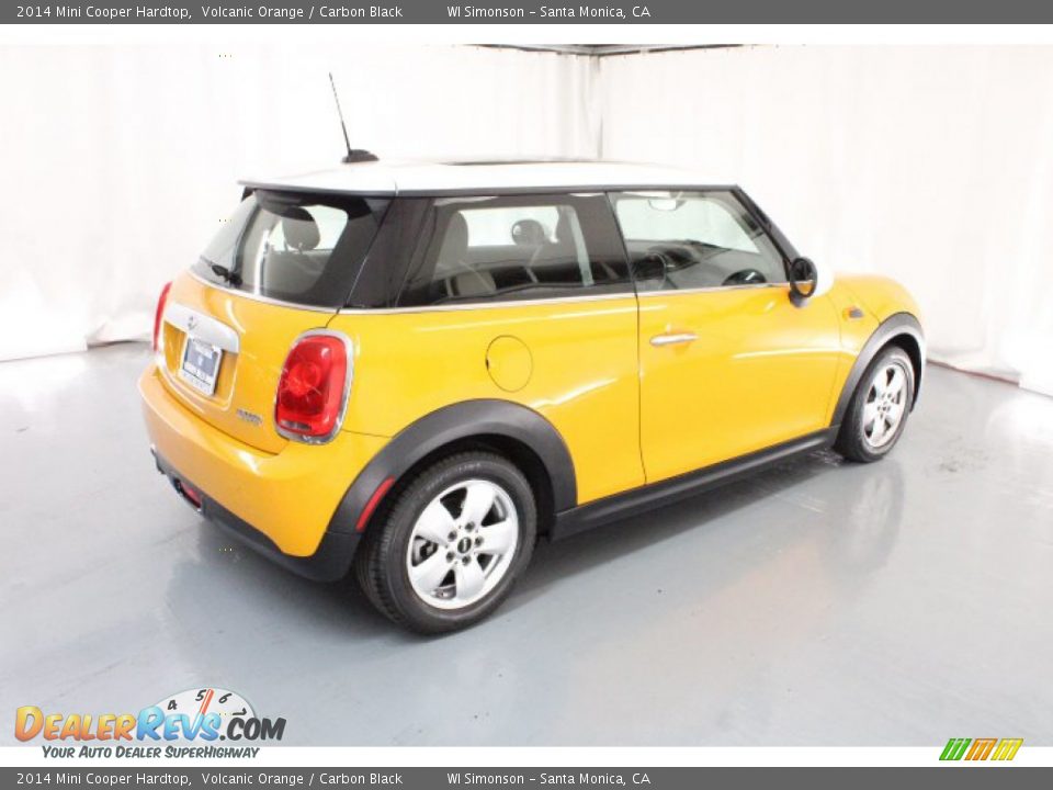 2014 Mini Cooper Hardtop Volcanic Orange / Carbon Black Photo #5