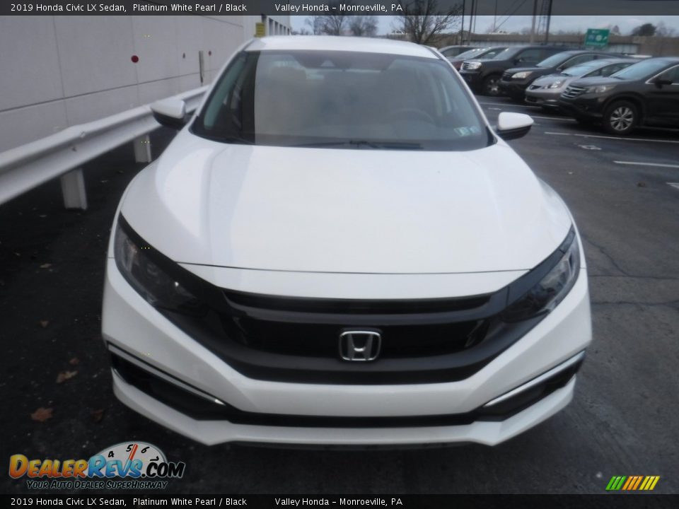 2019 Honda Civic LX Sedan Platinum White Pearl / Black Photo #4