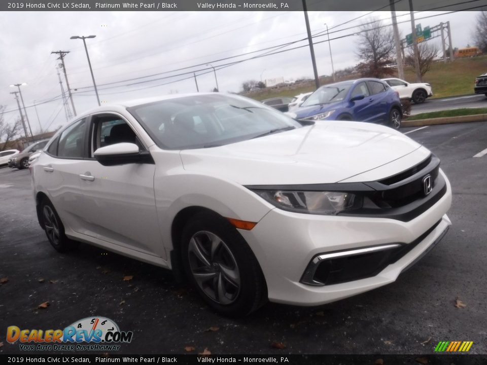 2019 Honda Civic LX Sedan Platinum White Pearl / Black Photo #5