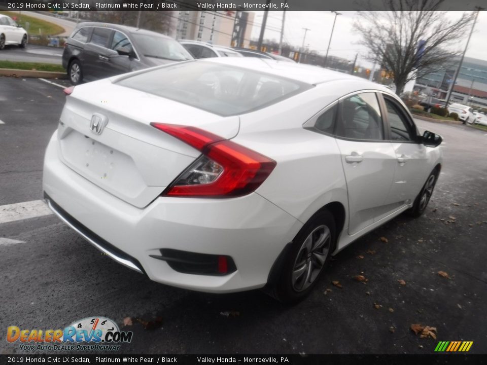2019 Honda Civic LX Sedan Platinum White Pearl / Black Photo #6