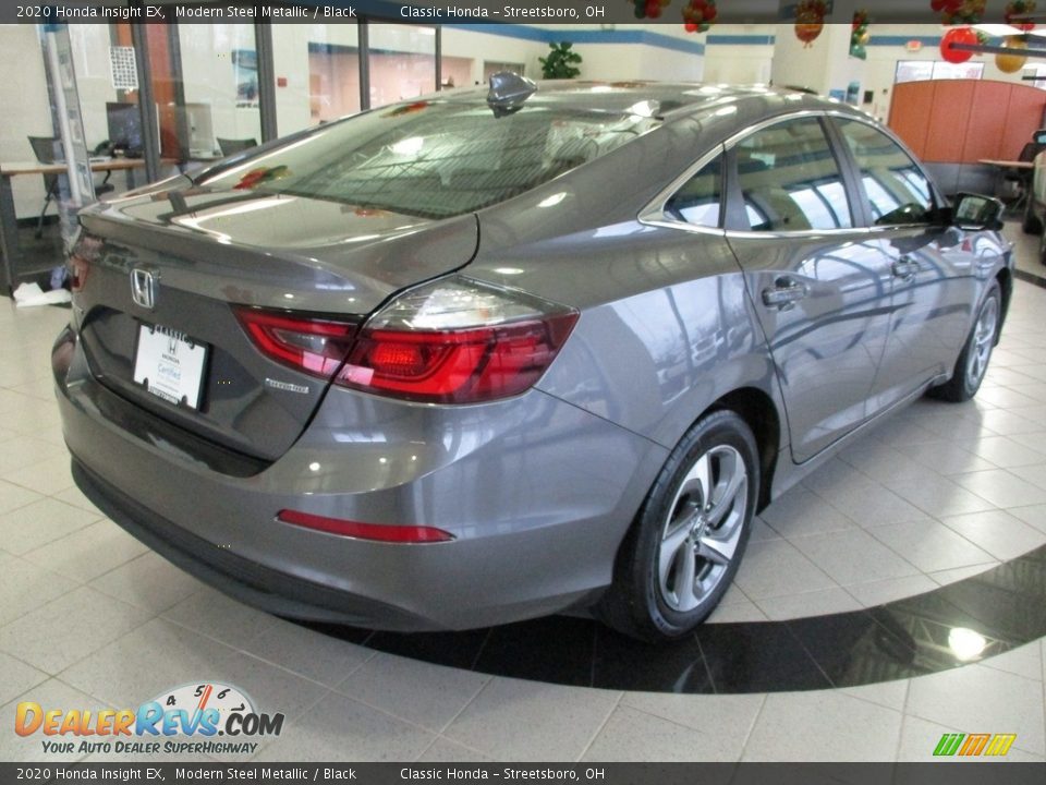 2020 Honda Insight EX Modern Steel Metallic / Black Photo #8