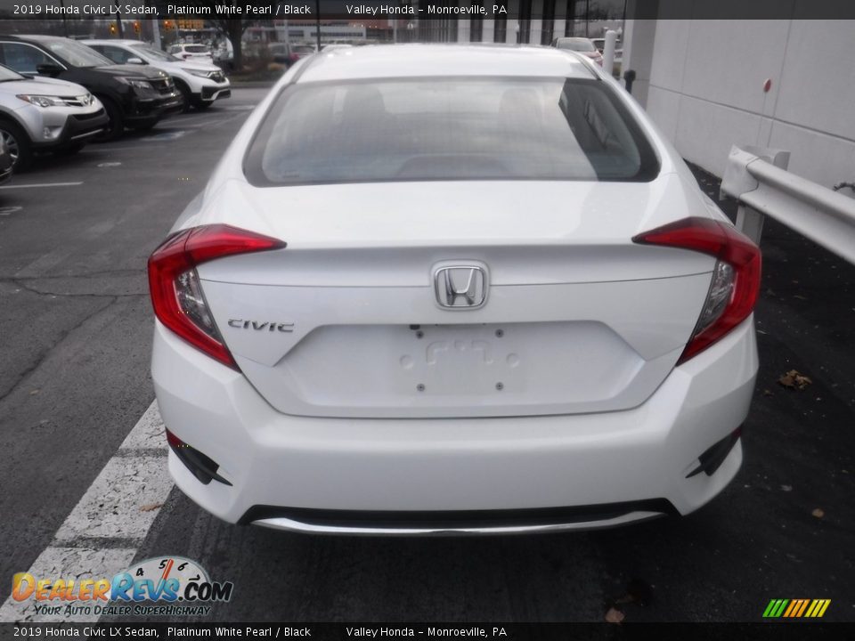 2019 Honda Civic LX Sedan Platinum White Pearl / Black Photo #7
