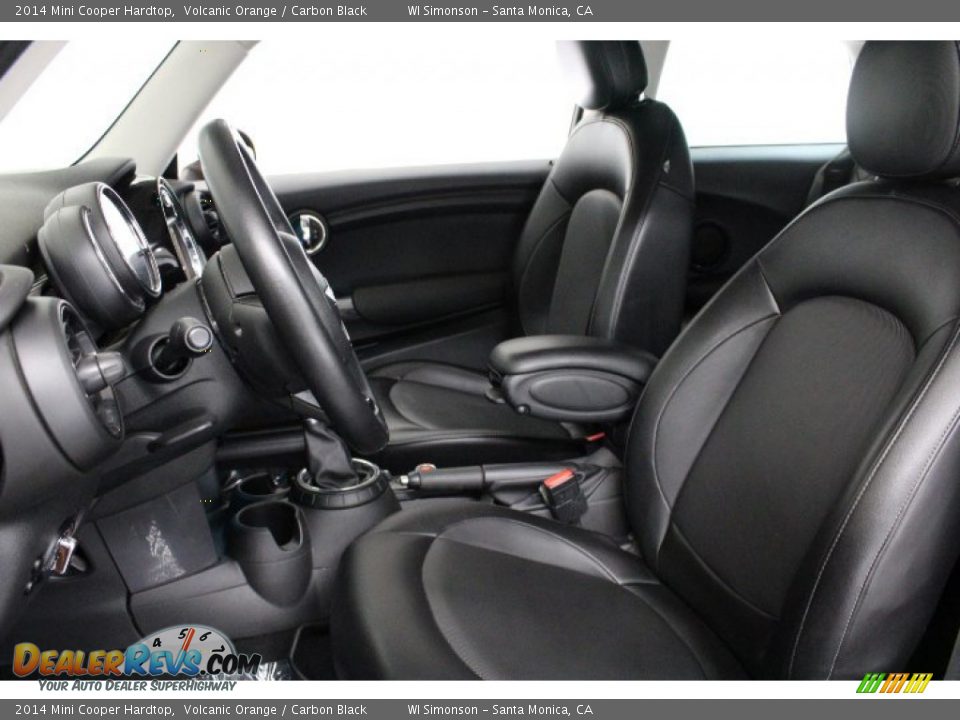 2014 Mini Cooper Hardtop Volcanic Orange / Carbon Black Photo #10