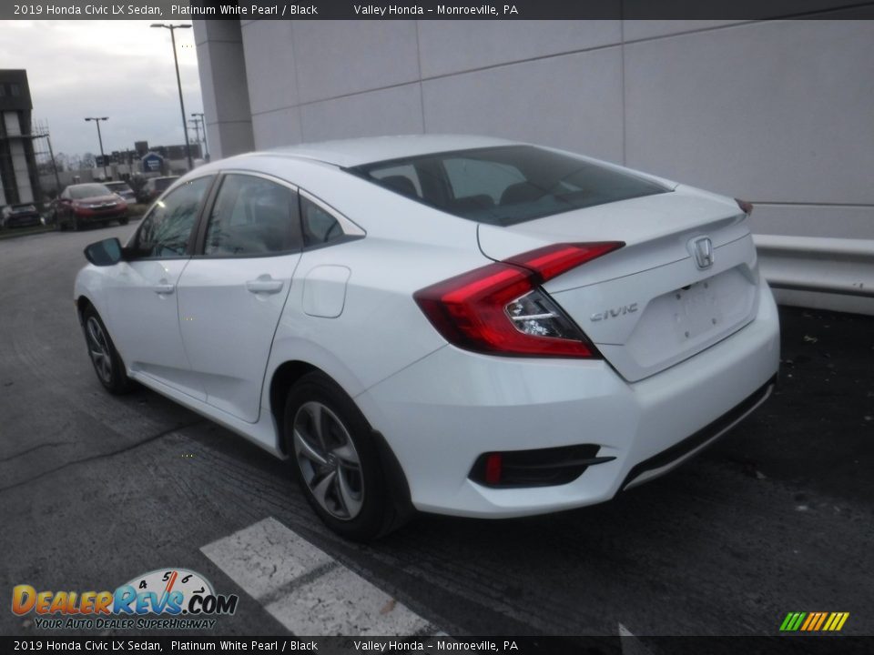 2019 Honda Civic LX Sedan Platinum White Pearl / Black Photo #8